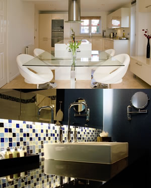 modern kitchens and bathrooms